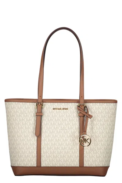 Michael Kors Logo Detail Tote Bag In White