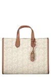 Michael Kors Logo Detail Tote Bag In White