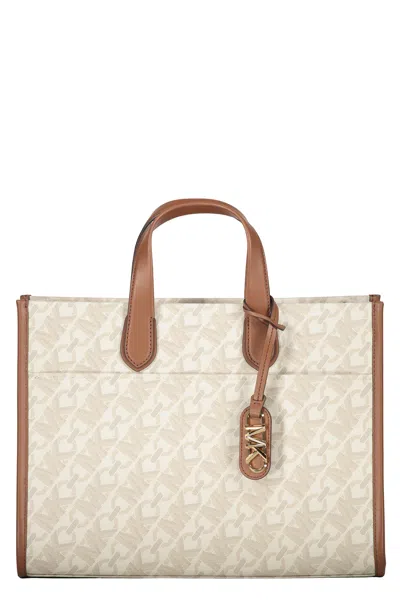 Michael Kors Logo Detail Tote Bag In White