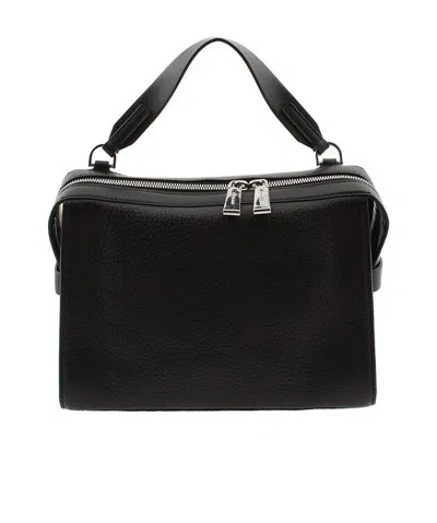 Michael Kors Logo Details Handbag In Black