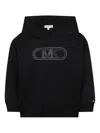 Michael Kors Logo-embellished Hoodie In Black