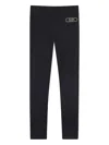 Michael Kors Logo-embellished Leggings In Black