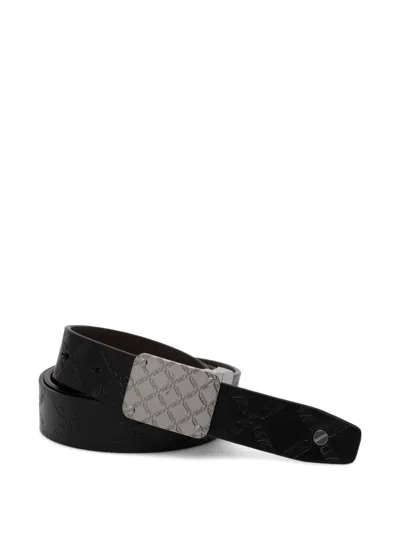 Michael Kors Logo-embossed Belt In Schwarz