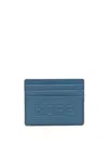 Michael Kors Logo-embossed Cardholder In Blue