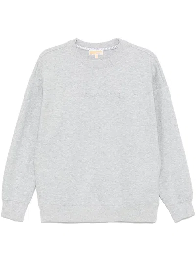 Michael Kors Logo-embossed Sweatshirt In Grey