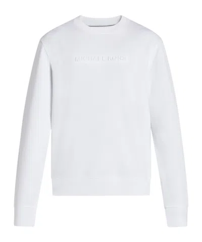 Michael Kors Logo-embossed Sweatshirt In White