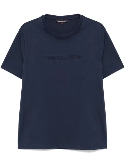 MICHAEL KORS LOGO-EMBOSSED T-SHIRT