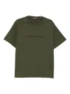 Michael Kors Logo-embossed T-shirt In Green
