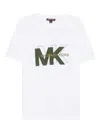 Michael Kors Logo-embossed T-shirt In White