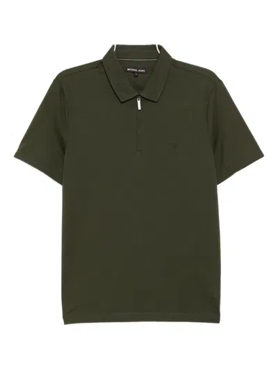 Michael Kors Logo-embroidered Polo Shirt In Green