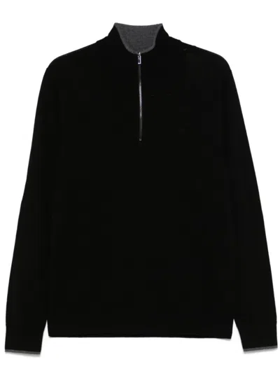 Michael Kors Logo-embroidered Sweater In Black