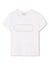 Michael Kors Logo-embroidered T-shirt In Neutrals