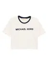 Michael Kors Logo-embroidered T-shirt In White