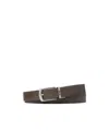 Michael Kors Logo-engraved Monogram Printed Belt In Brown