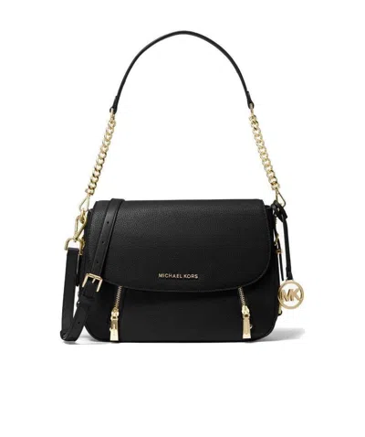 Michael Kors Logo Flip Shoulder Bag In Black