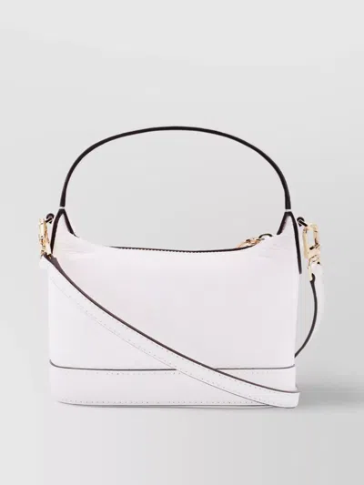 Michael Kors Logo Frontal Leather Handbag With Hardware