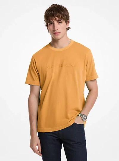 Michael Kors Logo Garment-dyed Cotton T-shirt