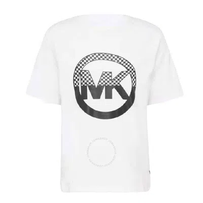 Michael Kors Logo Graphic Short Sleeve T-shirt In White