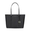 Michael Kors Logo Handbag In Black