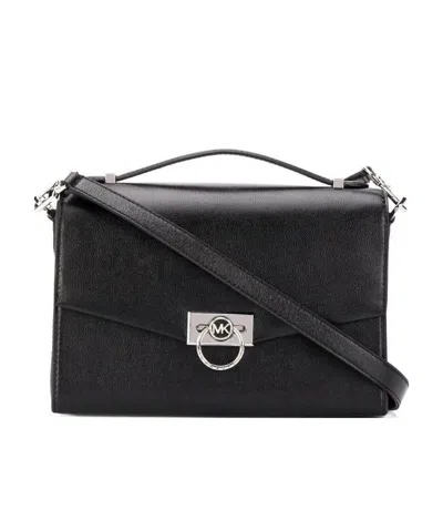 Michael Kors Logo Handbag In Black