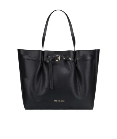 Michael Kors Logo Handbag In Black