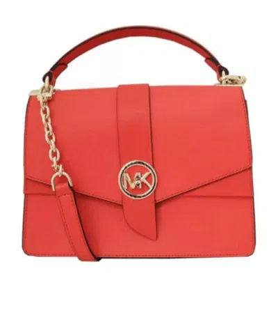 Michael Kors Logo Handbag In Red