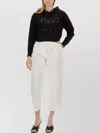 Michael Kors Logo Hooded Cropped Sweatshirt