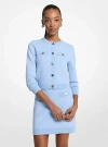 Michael Kors Logo Jacquard Cropped Jacket