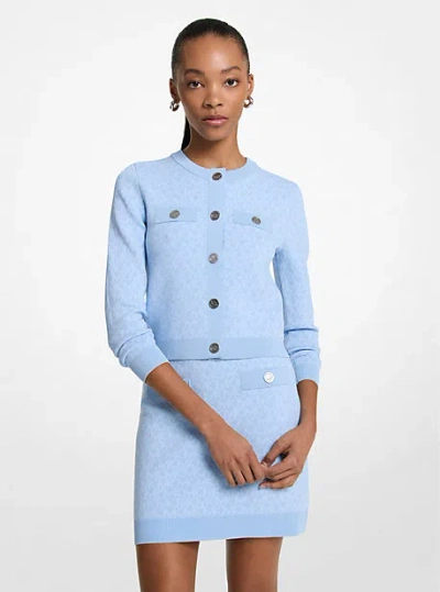 Michael Kors Logo Jacquard Cropped Jacket