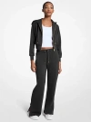 Michael Kors Logo Jacquard Knit Pants In Black