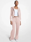 Michael Kors Logo Jacquard Knit Pants In Pink