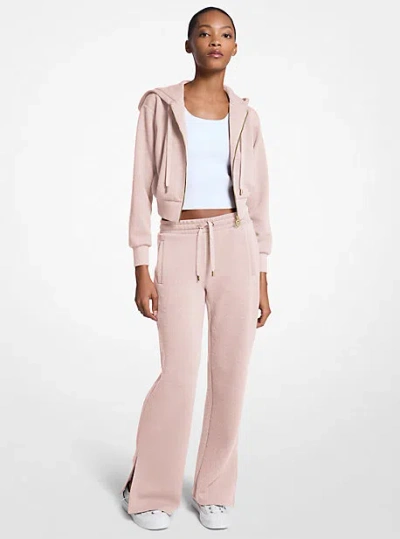 Michael Kors Logo Jacquard Knit Pants In Pink