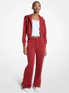 Michael Kors Logo Jacquard Knit Pants In Red