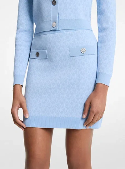 Michael Kors Logo Jacquard Knit Skirt