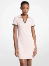 Michael Kors Logo Jacquard Knit Tech Tennis Dress In Pink