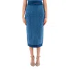 Michael Kors Logo Jacquard Stretch Knit Pencil Skirt, Size Small