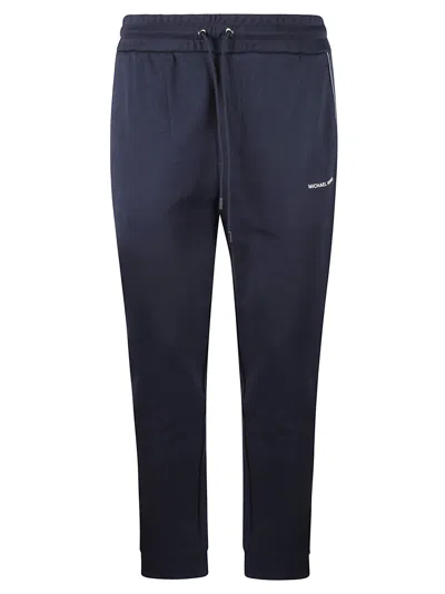 Michael Kors Logo Lace-up Track Pants In Blue