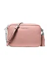 Michael Kors Old Rose Leather Large East West Jet Set Crossbody Bag In Pink