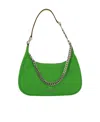 Michael Kors Logo-lettering Leather Shoulder Bag In Green