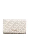 Michael Kors Logo Pattern Wallet Card Slots In White