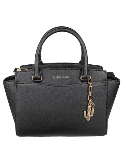 Michael Kors Logo Lettering Tote Bag In Black