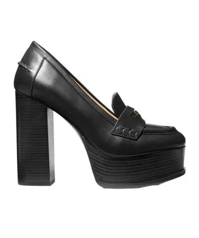 Michael Kors Logo Love Shoes In Black