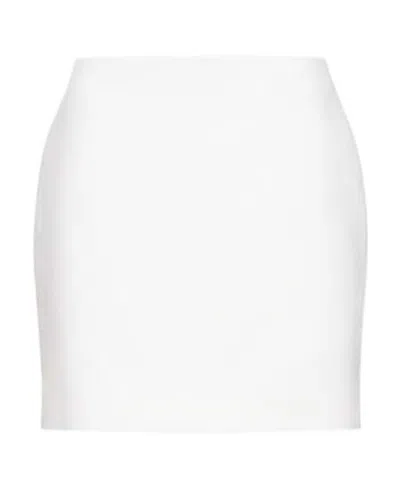 Michael Kors Logo Mini Skirt In White
