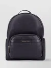 Michael Kors Bex Leather Backpack With Frontal Logo Patch