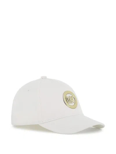 Michael Kors Kids' Logo-plaque Baseball Cap In White