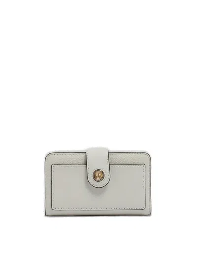 Michael Kors Medium Tab Pocket Bifold Wallet In White