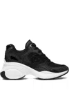 Michael Kors Logo-plaque Chunky Trainers In Black