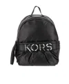 Michael Kors Maxi Logo Leonie Backpack In Black