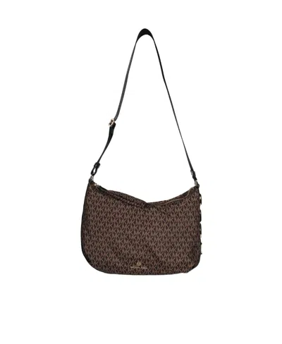 Michael Kors Logo-plaque Detail Crossbody Bag In Black