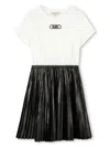 Michael Kors Logo-plaque Dress In White